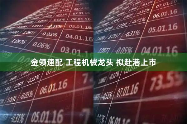 金领速配 工程机械龙头 拟赴港上市