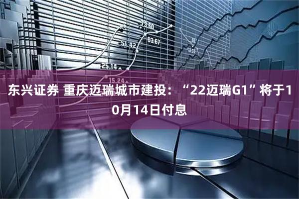 东兴证券 重庆迈瑞城市建投：“22迈瑞G1”将于10月14日付息