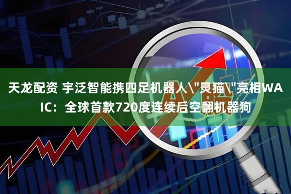天龙配资 宇泛智能携四足机器人